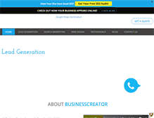 Tablet Screenshot of businesscreatorplus.com